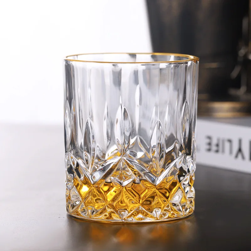 

drawing Phnom Penh crystal glass foreign wine glass whisky wine glass home luxury creative wine glass classical wine set