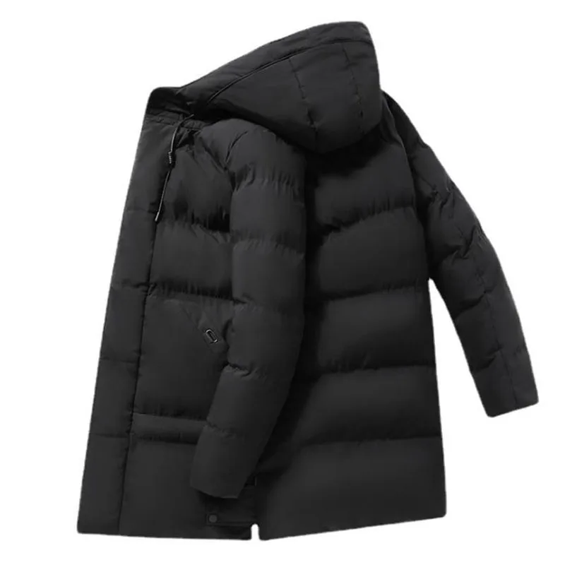 Chaqueta gruesa y cálida para hombre, Parkas largas con capucha, cortavientos, abrigos a prueba de viento, 7XL 8XL talla grande, invierno, 2022