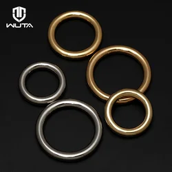 WUTA 10Pcs New Heavy Duty Metal O Rings Round Jump Ring Non Welded Webbing Bag luggage Belt Dog Collar Loop Leather Accessories