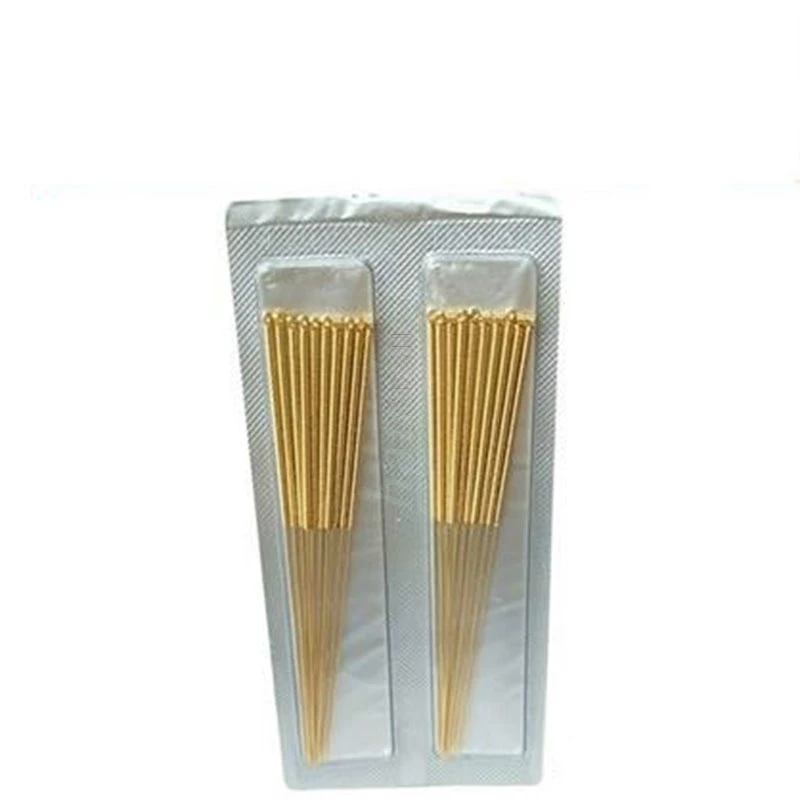 20 pieces per box full gold-plated acupuncture needle filiform acupuncture needle Chinese acupuncture golden needle high quality