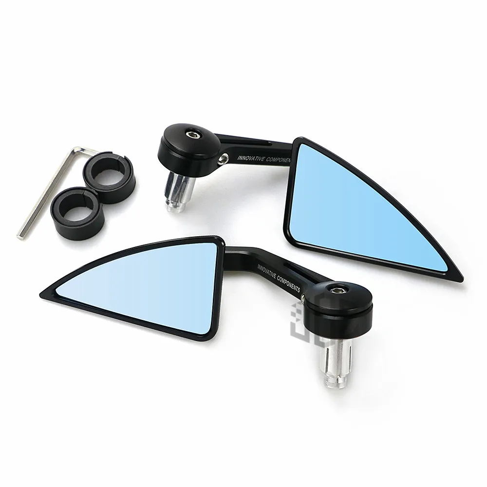 Pair 22mm CNC Aluminum Universal Motorcycle Handle Bar End Rear View Side Mirrors for Honda Scooter Yamaha Modified Accessories