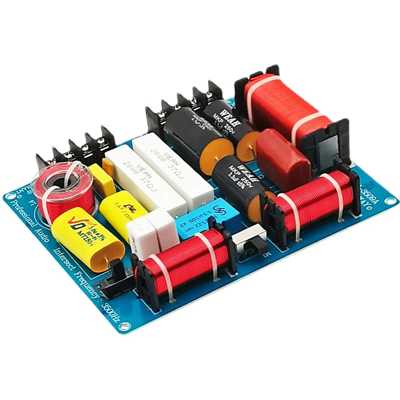 Sotamia-pinça de áudio de três vias, 350w, alto-falante midrange, filtro de frequência, crossover, três saídas, home theater, diy