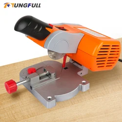 Table Cutting Machine Bench Mini Cut-off 0-45 Miter Saw Steel Blade 3/8