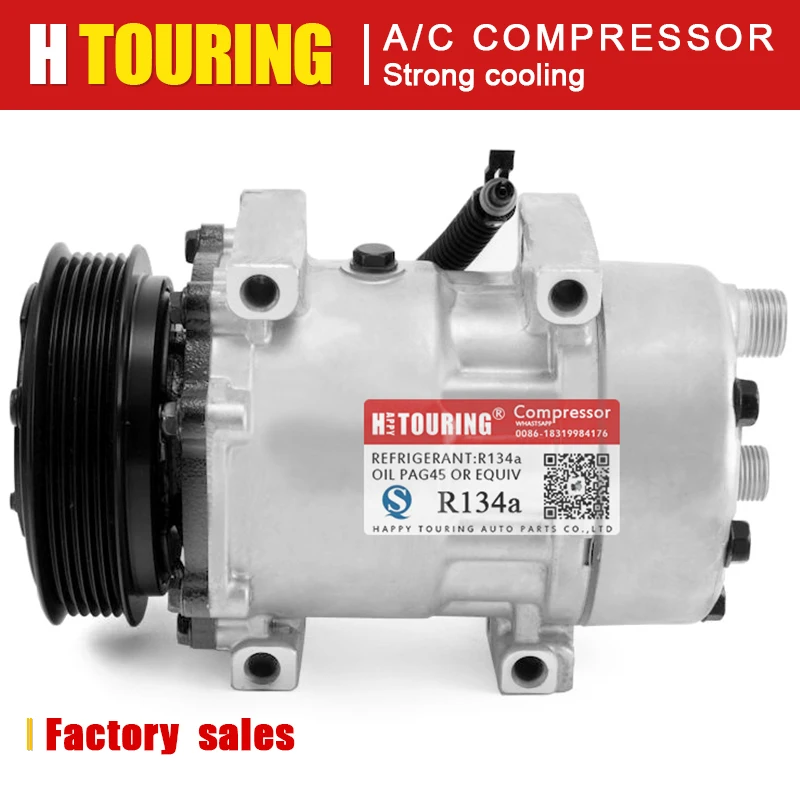 

For 94-96 JEEP Cherokee Wrangler 2.5L 4.0L AC Compressor CO 4702C 55037359 55037359AB 4625 4655 4685 4702 4727 U4625 SD7H15