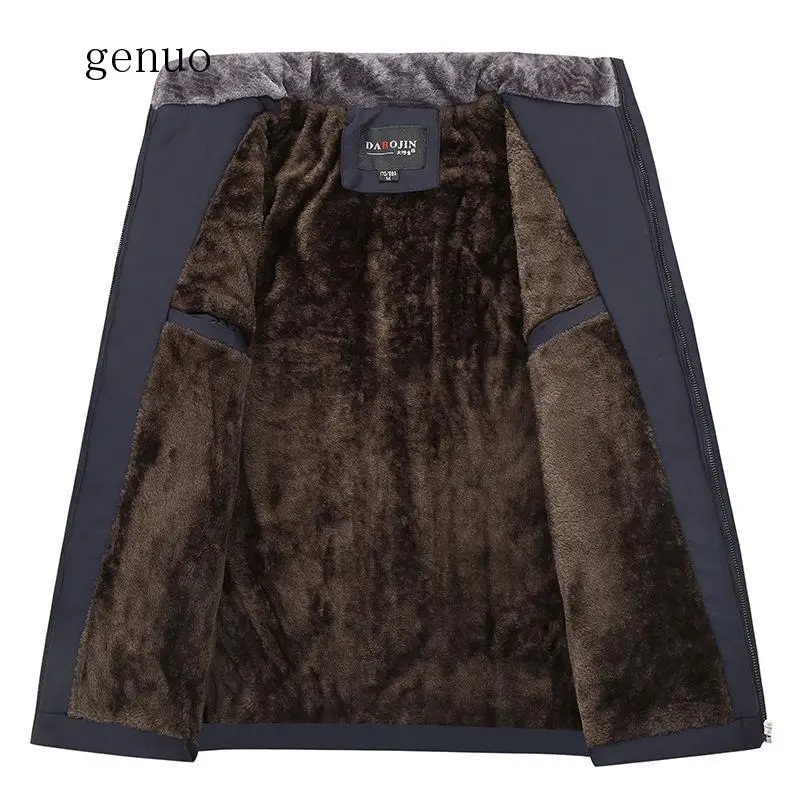 Casaco de inverno grosso masculino, jaqueta quente com gola alta qualidade fashion de inverno parka para homens, roupas de uso externo com tamanhos