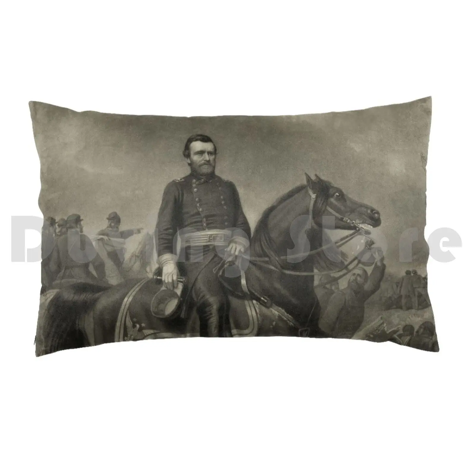 General Grant On Horseback Pillow Case Printed 50x75 Civil War Ulysses S Grant Military Us Military Union