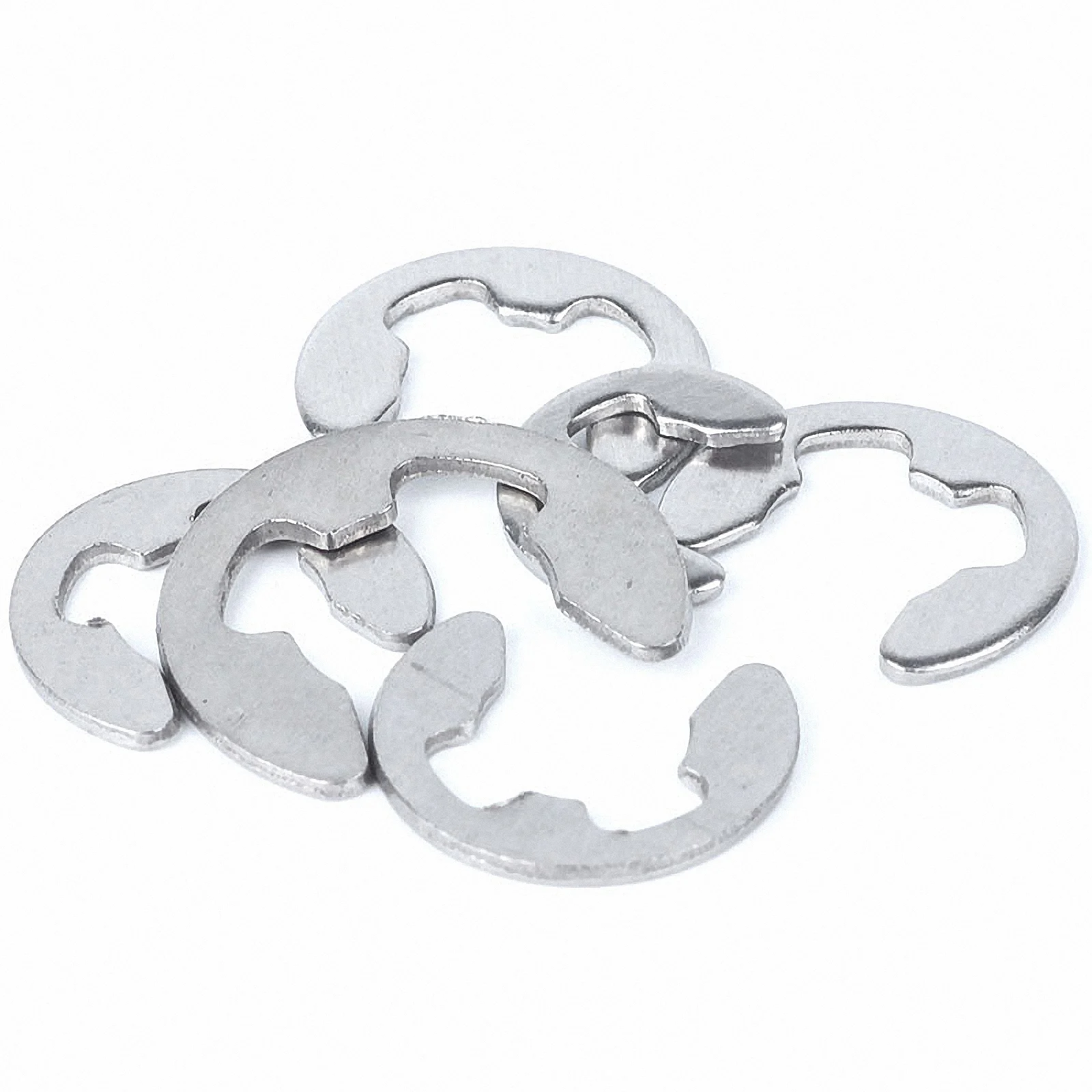 10-100 pz M1.5 a M15 acciaio inossidabile 304 acciaio inossidabile E Clip anello di sicurezza rondella anello di sicurezza per fissaggio albero GB896