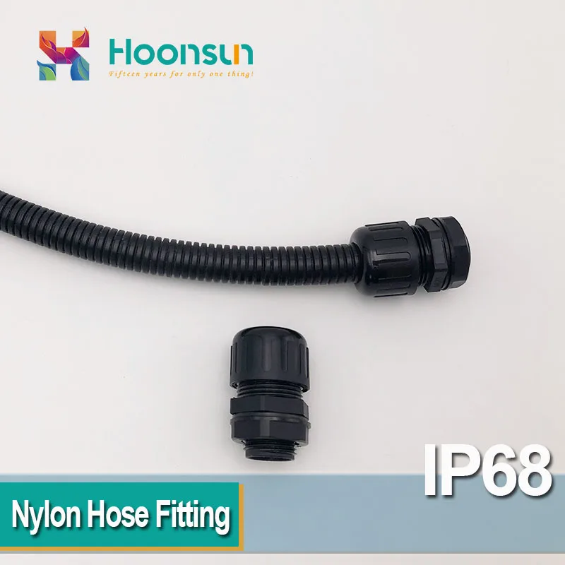 

10 pcs PG36 AD42.5 Nylon Cable Gland for Flexible Corrugated Pipe IP68 Plastic Waterproof Hose Fitting