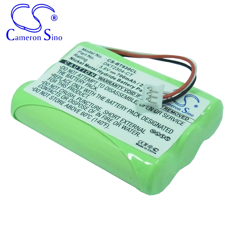 CameronSino Battery for Uniden ANA9310 ANA9320 fits Casio 3201013 Cordless phone Battery,Landline battery 700mAh 3.60V Ni-MH