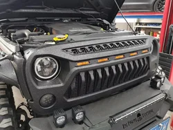 FRONT GRILLE For JEEP WRANGLER JK accessories 4x4 grille with light factory