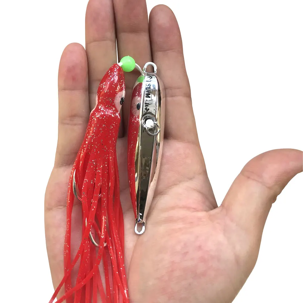 AS Luminous Inchiku Fishing Lure Metal Jig Head Octopus Skirt Kingfish Snapper Grouper Slow Jigging Saltwater 100g120g150g200g