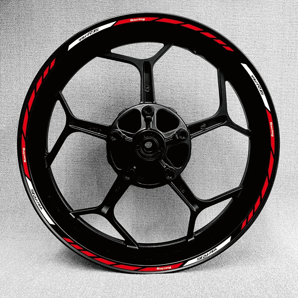 Nuovo high17 pulgadas quality moto Wheel Sticker stripe bordo riflettente per Yamaha R15TRACER