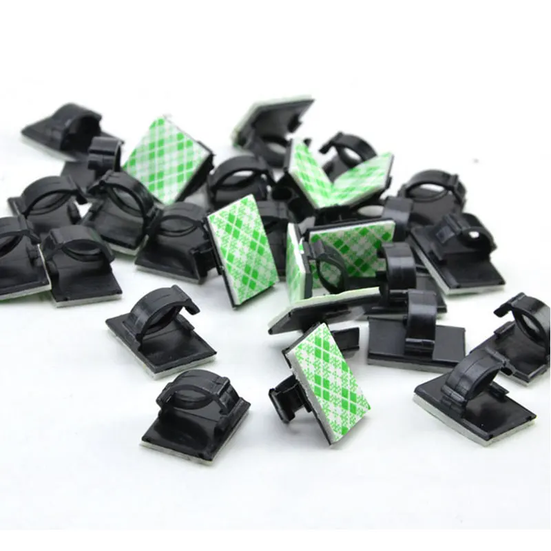 Hot Sale Plastic Cable Adhesive Cable Clip  Sticky Wiring Buckle Large Wire Fixing Seat Cable Fixing Clip Car Wire Sorting Clip