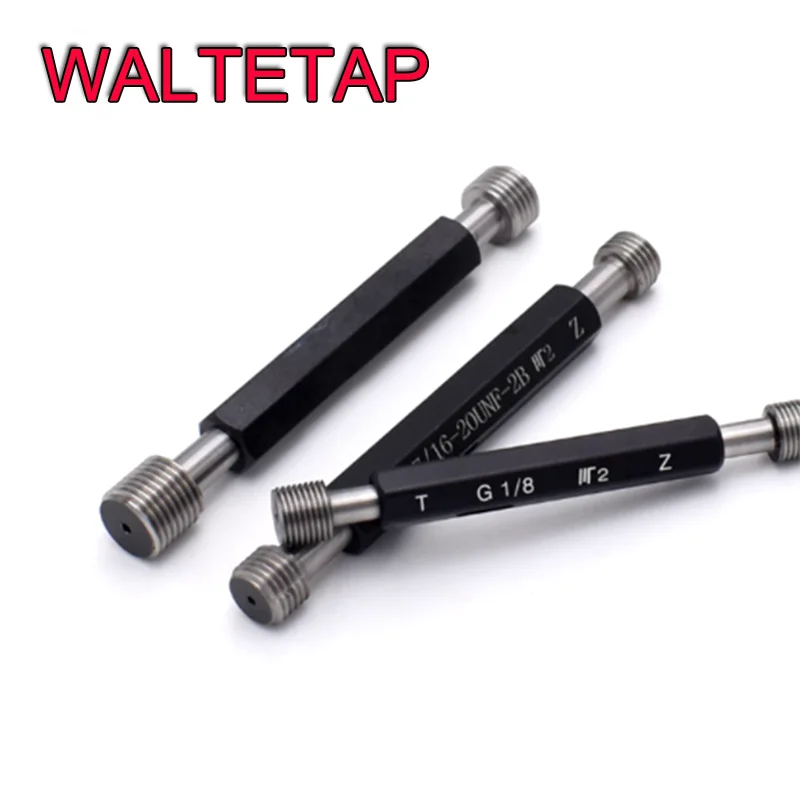 WALTETAP calibre Mer-cury de acero UNC calibre de enchufe de rosca estándar 1-64 2-56 3-48 4-40 5-40 6-32 8-32 10-24 12-24 1l4 5l16 3l8 1l2 3l4