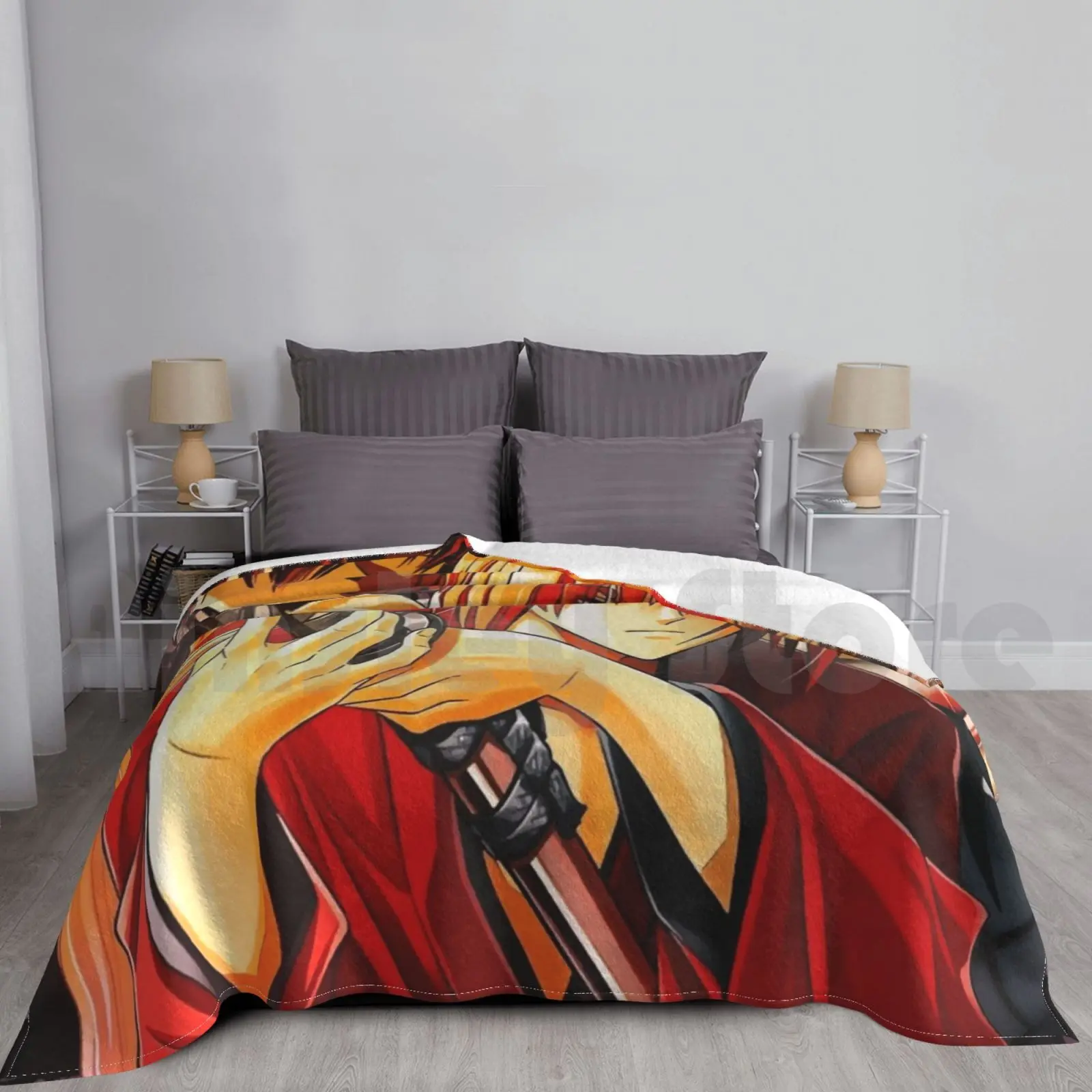 Ultimate Kenshin Blanket Fashion Custom Ronin Runonin Kenshin Anime Manga Classic Mancave