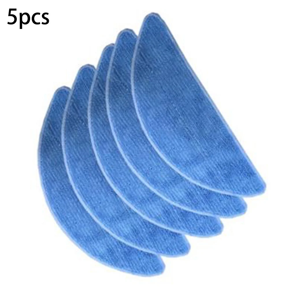 5pcs Mop Cloth Rags For IKOHS S15 Robot Vacuum Cleaner Parts Accessory Sweeper Cleaning Pads Replacement Mopping Cloths