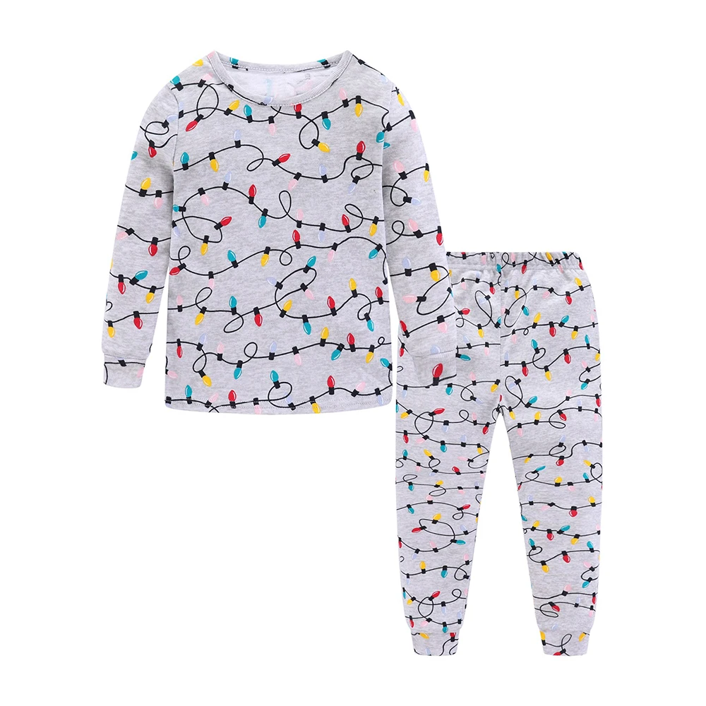 Mudkingdom Girls Boys Pajama Set Long Sleeve Cute Cartoon Unicorn Print Tops and  Pants Kids Sleepwear Outfits Children Homewear