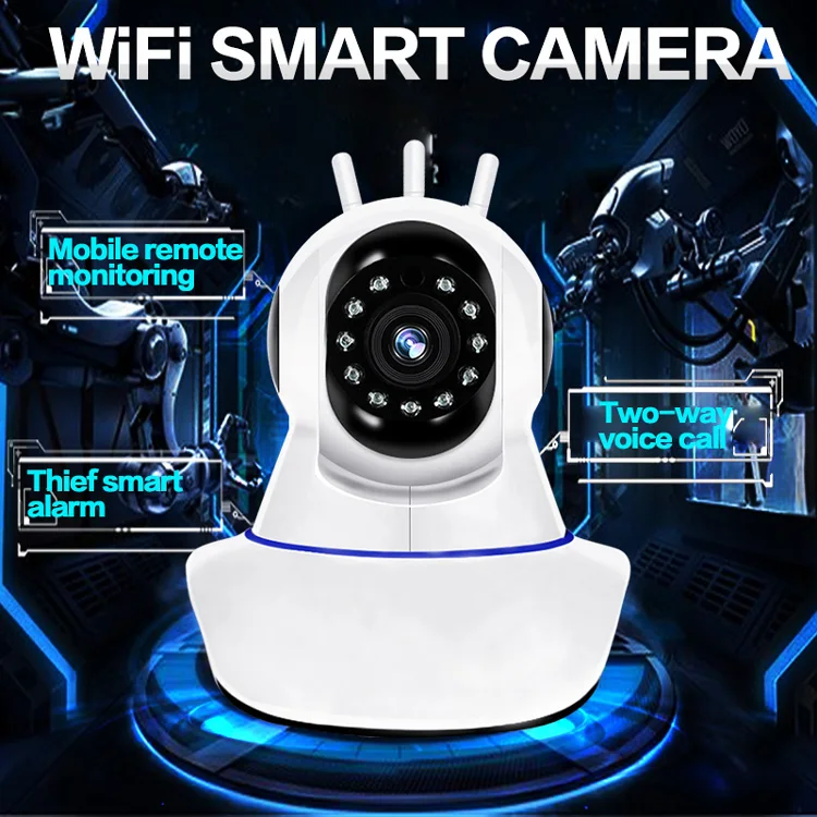 Carecam Andrea 360-Caméra de surveillance PTZ IP WiFi HD 2MP/1080p, dispositif de sécurité sans fil, avec interface réseau