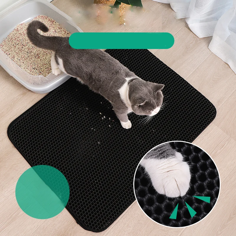 Cat litter Mat Pet Products Cushion Accessories Mat For Cat's Litter Tray Box For Rug Sand Cleaning Supplies Closed Sandbox