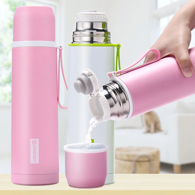 

Stainless Steel Thermos Portable Double-layer Vacuum Insulation Water Bottle Sports Fashion Bullet Head Large Capacity Thermos