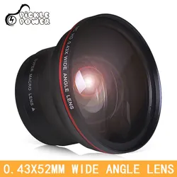 52MM 0.43x Professional HD Wide Angle Camera Lens  for Nikon D7100 D7000 D5500 D5300 D5200 D5100 D3300 D3200 D3100 D3000