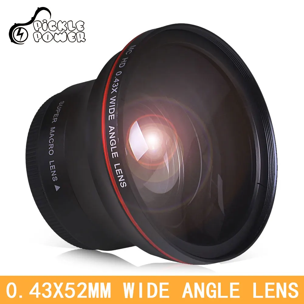 52MM 0.43x profesjonalny obiektyw szerokokątny HD do aparatu Nikon D7100 D7000 D5500 D5300 D5200 D5100 D3300 D3200 D3100 D3000