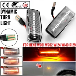 For Mercedes For Benz W201 W202 W124 W140 R129 Led Dynamic Turn Signal Light Side Fender Marker Sequential Blinker Lamp