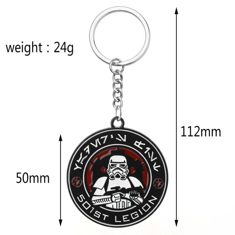 Wars Storm Trooper Keychain Accessories Keyring Key Tag Backpack Kids Key Holder Key Chain Pendant