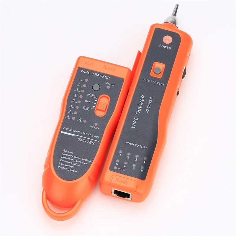 XQ-350 RJ11 RJ45 Cat5 Cat6 Telephone Wire Tracer Toner Ethernet UTP LAN Network Cable Tester Detector Line Finder