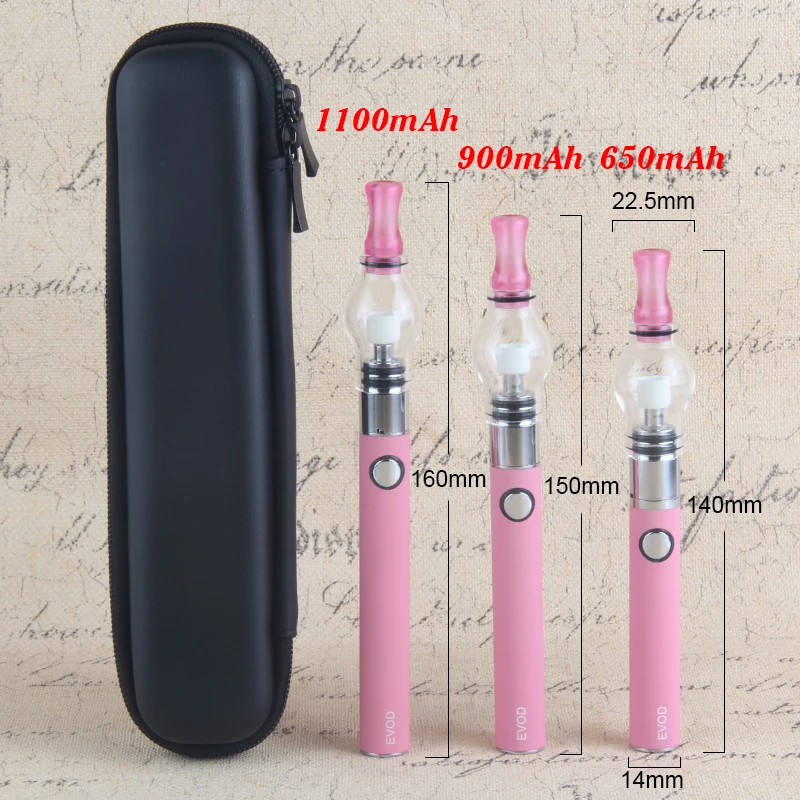 EVOD batteria glass globe atomizzatore vaporizzatore per erbe secche sigaretta elettronica starter kit fumatore cera vape pen evod eGo e cig