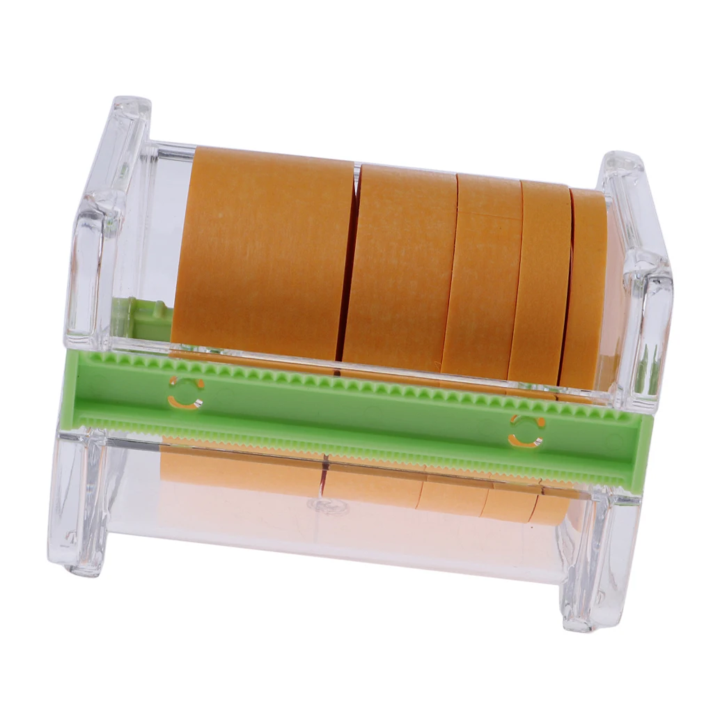 Masking Paper Tape Storage Box with 5 Rolls Model Paint Spray Shield Tapes