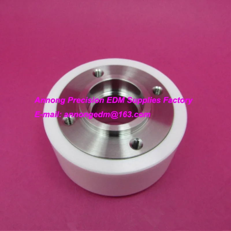 

X053C779G51,MW53A17C edm Pinch Roller M405 (White Ceramic) 57x19x32tmm for CHMER CW, HW Series Wire Cut Machine