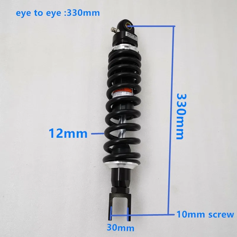 12mm spring 330mm 340mm Shock Absorber for yamaha MT 07 MT07 MT 09 MT09 FZR 1000 Suzuki XF650 Kawasaki 900 ZX9R Ninja ZXR 400