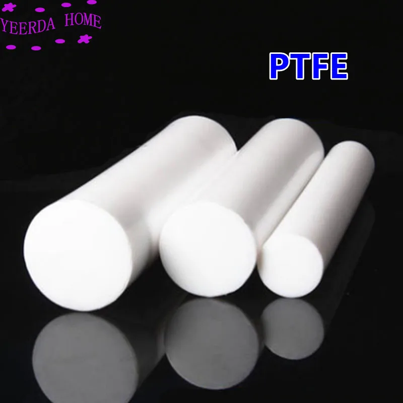 Length 100mm White polytetrafluoroethylene Solid bar environment-friendly non-toxic machining DIY PTFE plastic rod