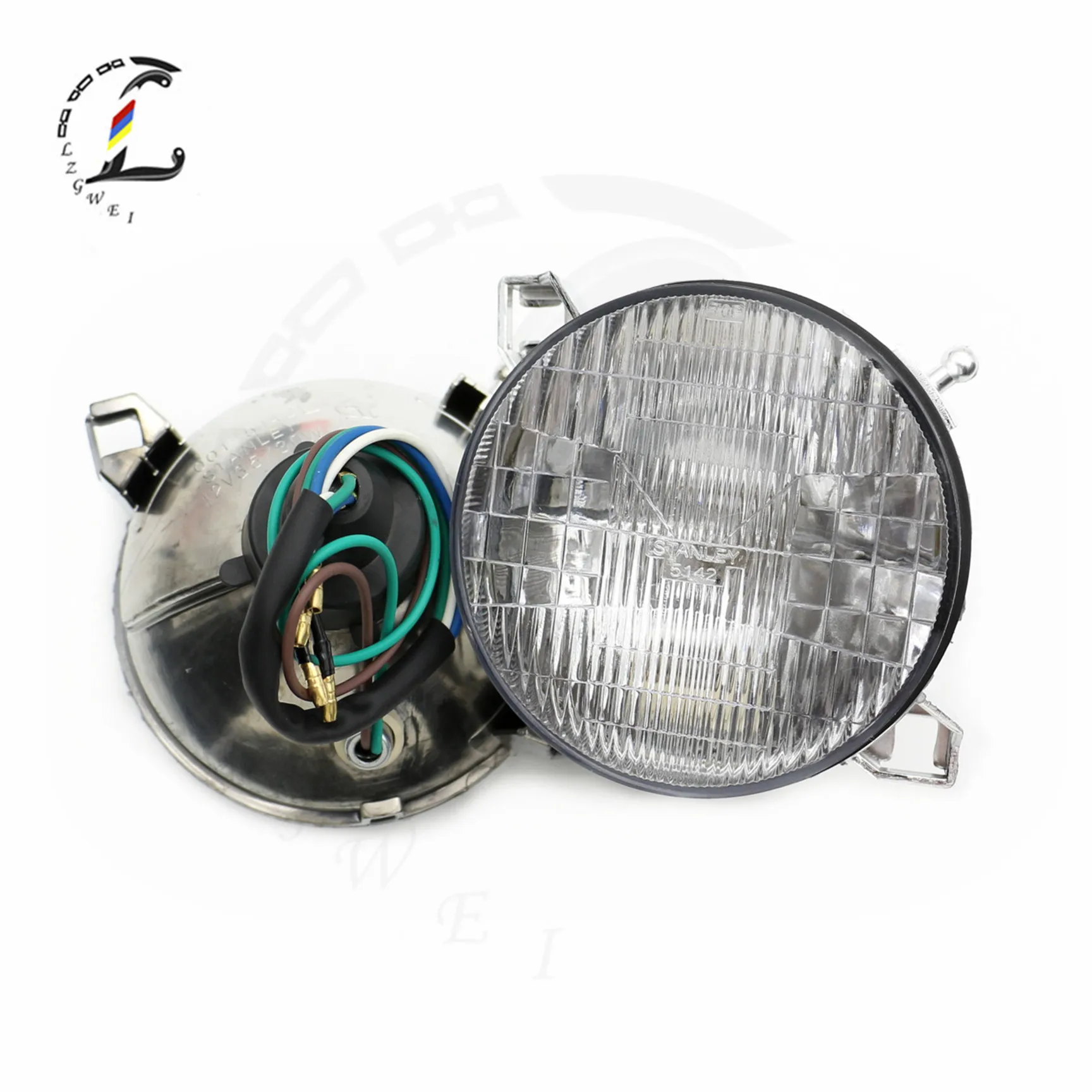 Motorcycle Front Headlamps For Honda AX-1 AX1 250 1989-1994 Motorbike Double Head Light Headlight Head Lamp Accessories