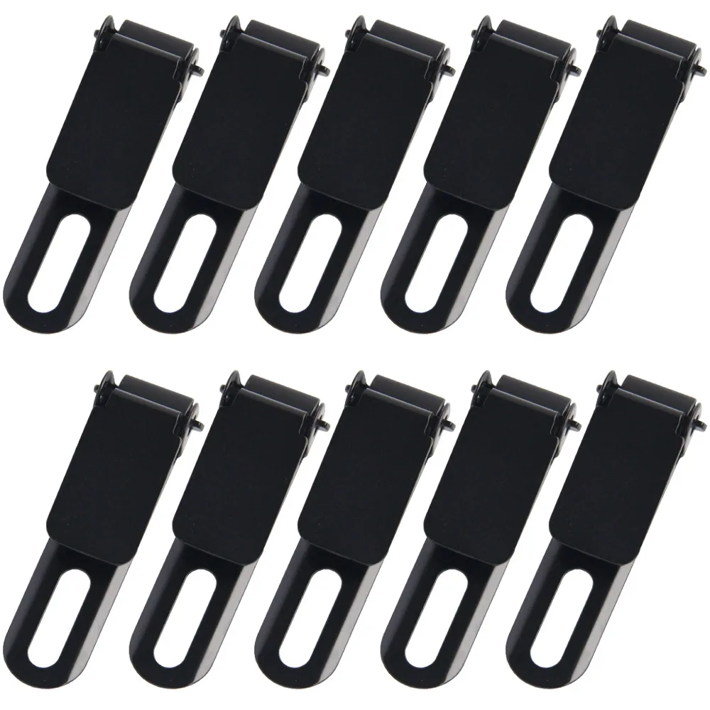 10PCS Stainless Steel Black Tactical Concealment Clip for Belt-Less Carry With Mounting Chicago Screw Set 2.2 Clip Slim