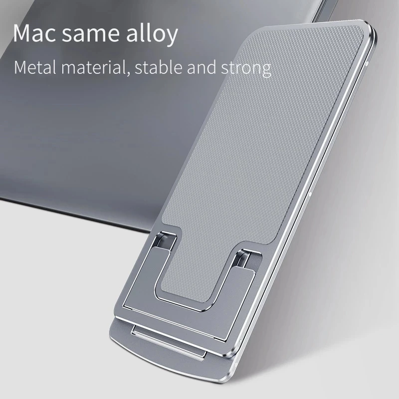 Adjustable Aluminum Alloy Desktop Tablet Holder Table Foldable phone standard Mobile Phone Holder Stand For Cell IPhone IPad