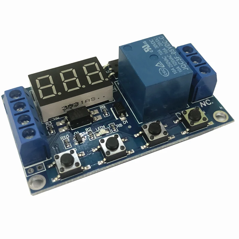 DC 6-30V LED Light Digital Time Delay Relay Trigger Cycle Timer Delay Switch Circuit Board Timing Control Module