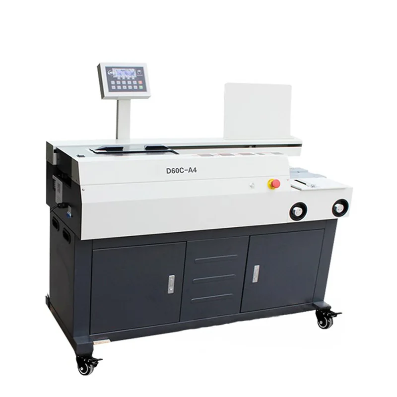 Automatic glue D60C-A4 binding machine automatic glue binding machine with side glue bidding voucher book binder