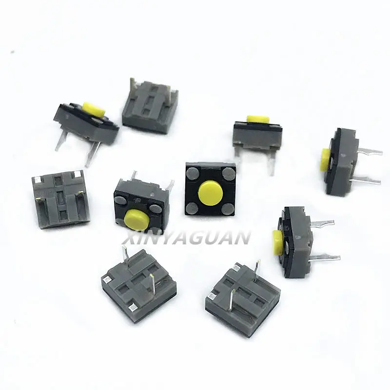 10-100Pcs Kailh 6*6*4.3mm square Silent switch ireless mouse wired mouse micro switch Tact Switch mouse button