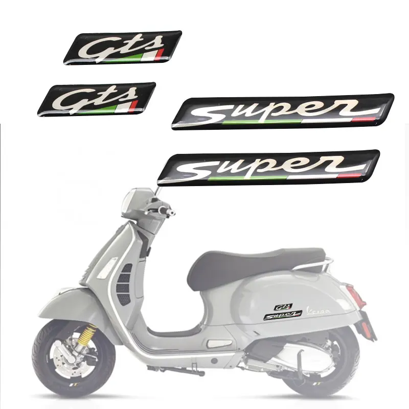 For Vespa GTS Super 300 GTS300 Sport Scooter 3D waterproof Stickers Body Shell Decals Emblem  Reflective Logo