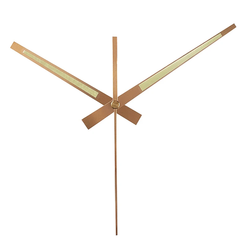 DIY Wall Clock Hands Gold Repair Parts Tools Metal Hour Hand Minute Hand Second Hand Luminous Clock Pointer Golden