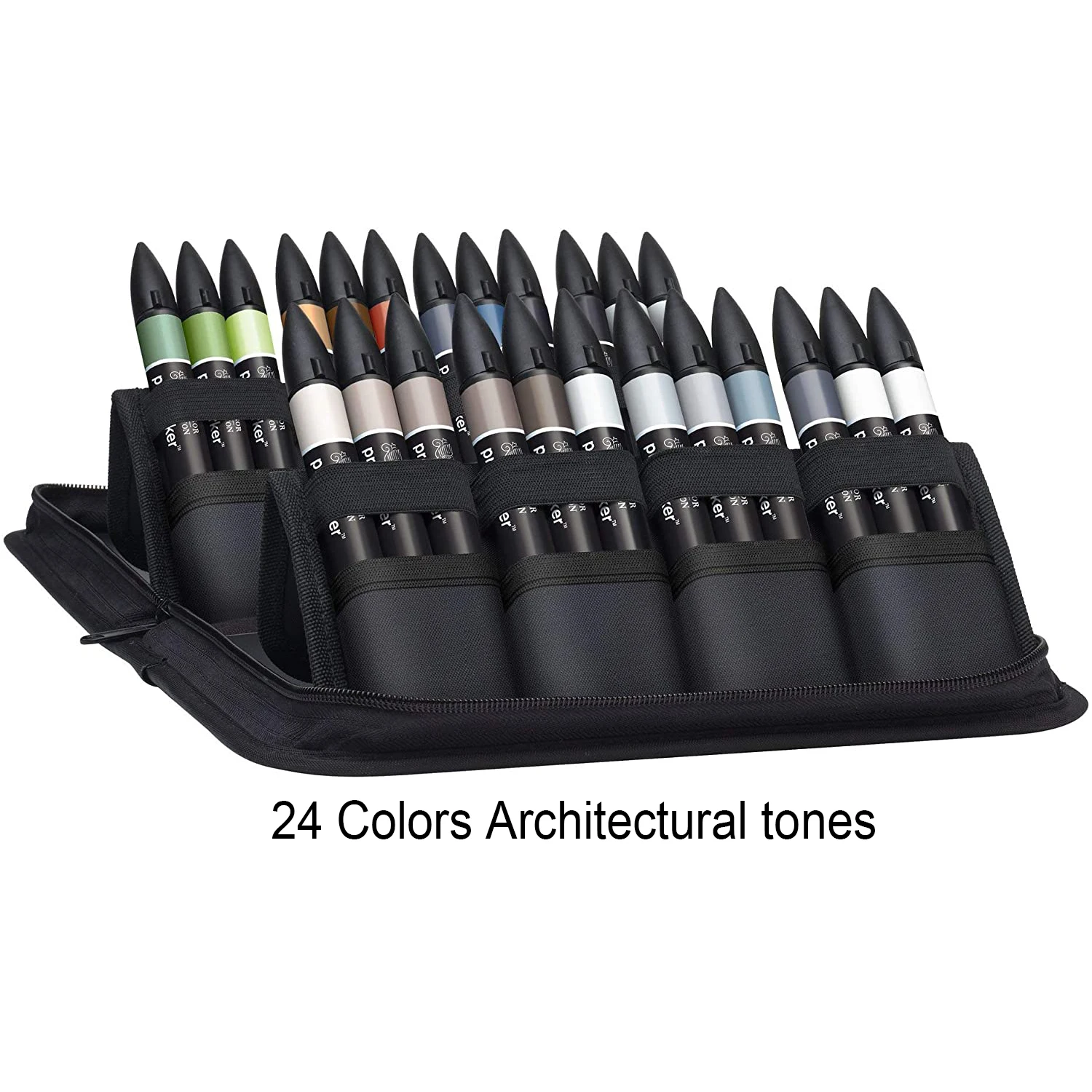 Imagem -05 - Winsor e Newton Pontas Duplas Desenho Caneta Marcadora Promarker Design 24 48 Cores