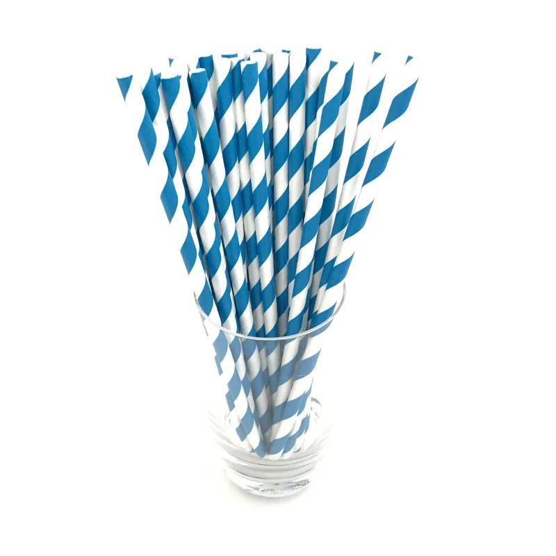 50pcs Party Environmental Chevron Striped Paper Colorful Straws Wedding Baby Shower Kids Birthday Christmas Supply kids Drinking