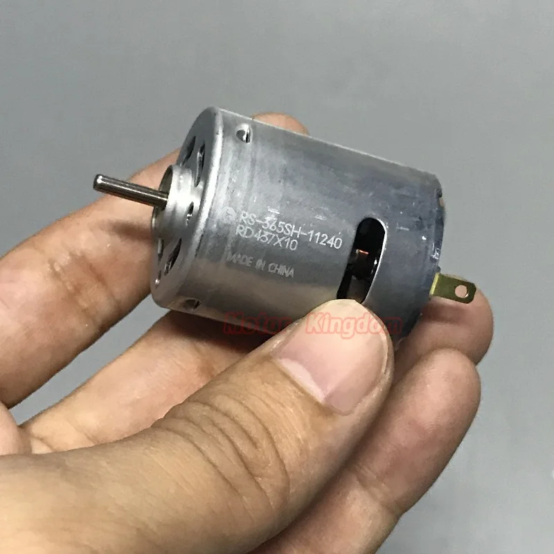 MABUCHI RS-365SH-11240 Micro Motor DC 6V~24V 12V 6000RPM Large Torque Carbon Brush Electric Motor 2.3mm Shaft Round 27.5mm