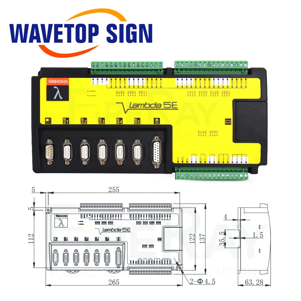 WEIHONG Fiber Laser Controller LS1500 / LS3000 / LS3000M PM95A+ Lambda5E(LD5E-04) 5S For Plane Cutting