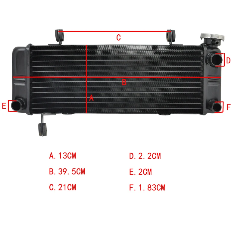 

Motorcycle Replacement Radiator Aluminium Cooling Cooler For Honda VFR400 NC30 1989-1992 RVF400 NC35 1994-1996 Top Parts