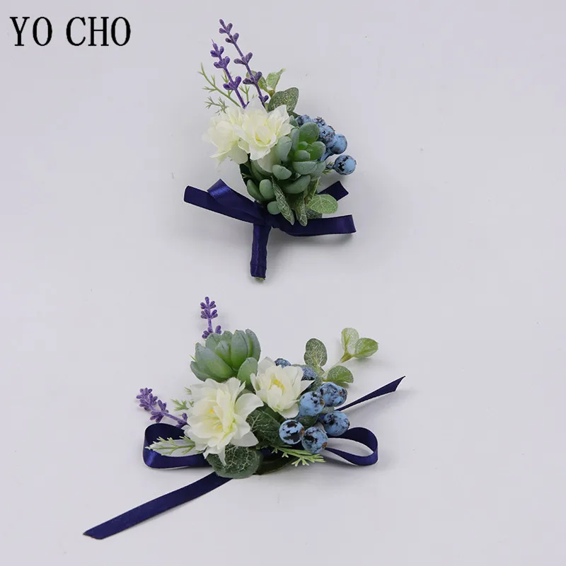 Yo cho pulseira soprador de casamento, pulseira bracelete branca de seda com rosas, damas de honra, flor, broche para noivas e casamento