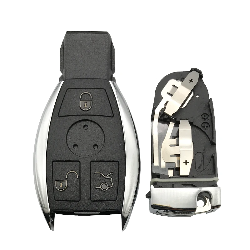 Smart Key shell for Mercedes Benz W211 A C E G S R SL ML GML CL GL CLS CLA CLK SLK GLK Car Remote Key Fob For 2 Battery Holder