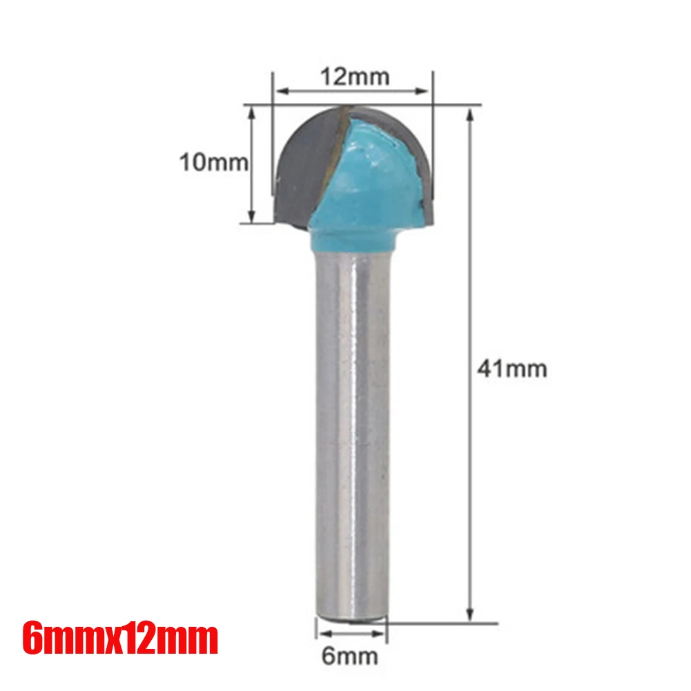 HOT Milling Cutter Core Box Router Bit Round Bottom Round Head Woodworking Engraving Semicircular Cutter NDS